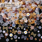 100pcs Random Mixed 3D Nail Decoration #06 Nail Decoration No Brand 