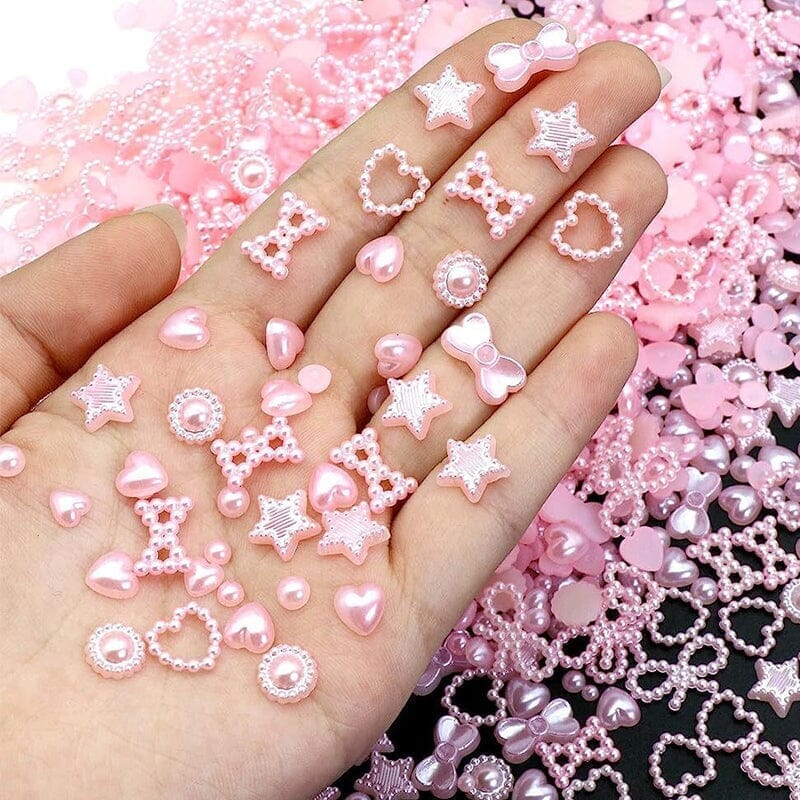 100pcs Random Mixed 3D Nail Decoration #06 Nail Decoration No Brand 