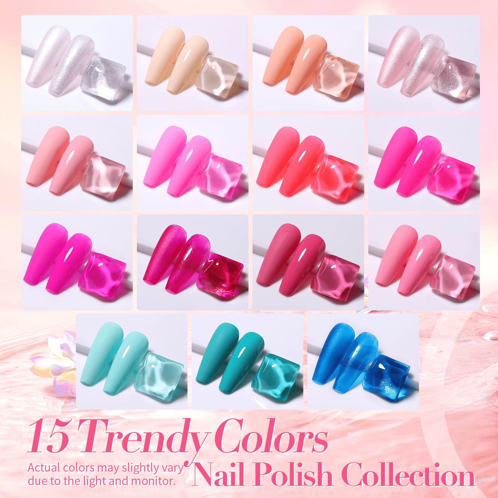 15 Colors Nail Polish Set Valentine's Day Collection 6ml Nail Polish BORN PRETTY 