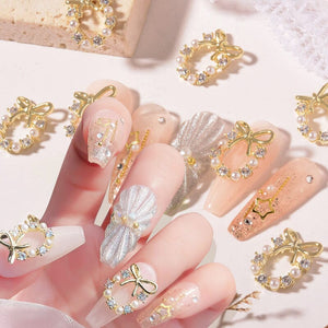 Star Alloy Rhinestones 3D Nail Decoration #07 Clearance No Brand 