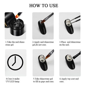 Star Alloy Rhinestones 3D Nail Decoration #07 Clearance No Brand 