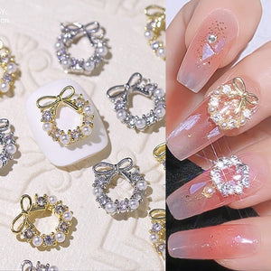 Gold Alloy Rhinestones Nail Decoration Nail Decoration No Brand 