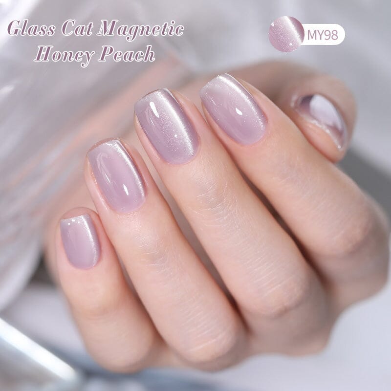 Water Light Cat Magnetic Gel Polish MY98 Honey Peach 10ml Gel Nail Polish BORN PRETTY 