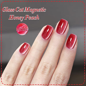 Water Light Cat Magnetic Gel Polish MY101 Honey Peach 10ml Gel Nail Polish BORN PRETTY 