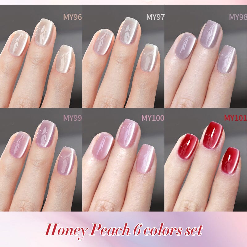 Water Light Cat Magnetic Gel Polish MY101 Honey Peach 10ml Gel Nail Polish BORN PRETTY 