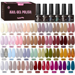 39 Colors Gel & 6pcs Base Top Function Gel Set