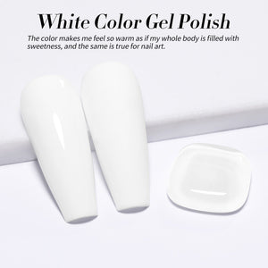 White Hema-Free Color Gel Polish #02 15ml Gel Nail Polish BORN PRETTY 