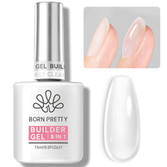 15ml 8 in 1 Builder Gel BG01 Clear Gel Nail Polish BORN PRETTY 