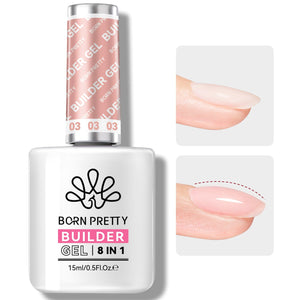 Nude 8 in 1 Builder Gel BG03 15ml Gel Nail Polish BORN PRETTY 