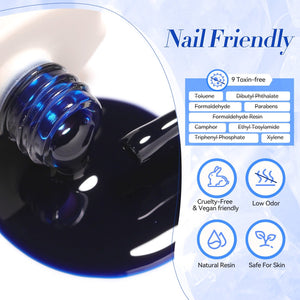 Blue Hema-Free Semi Jelly Gel Polish #13 15ml Gel Nail Polish BORN PRETTY 