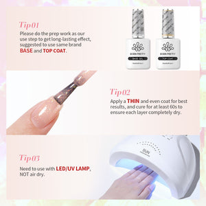 Hema-Free Glitter Jelly Gel #15 15ml Gel Nail Polish BORN PRETTY 