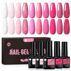 10pcs Color Gel Set Back To The Fuchsia 7.5ml Gel Nail Polish UR SUGAR 