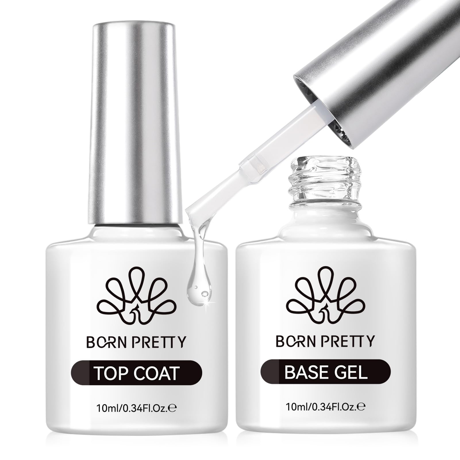 2pcs Set Base Top Coat 10ml