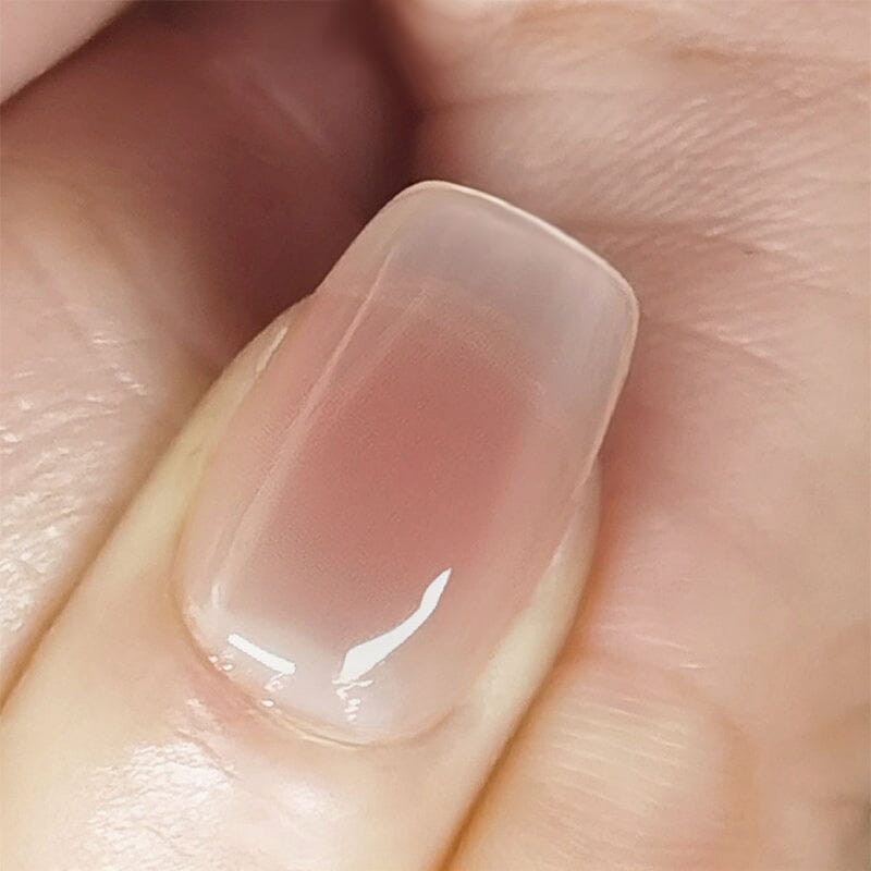 30pcs 15 Sizes Short Square Blush Gradient False Nail Tips Press on Nails Tools & Accessories No Brand 