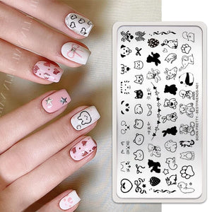 Nail Art Stamping Plates Stamping Nail BORN PRETTY BESTFRIENDS-N01 