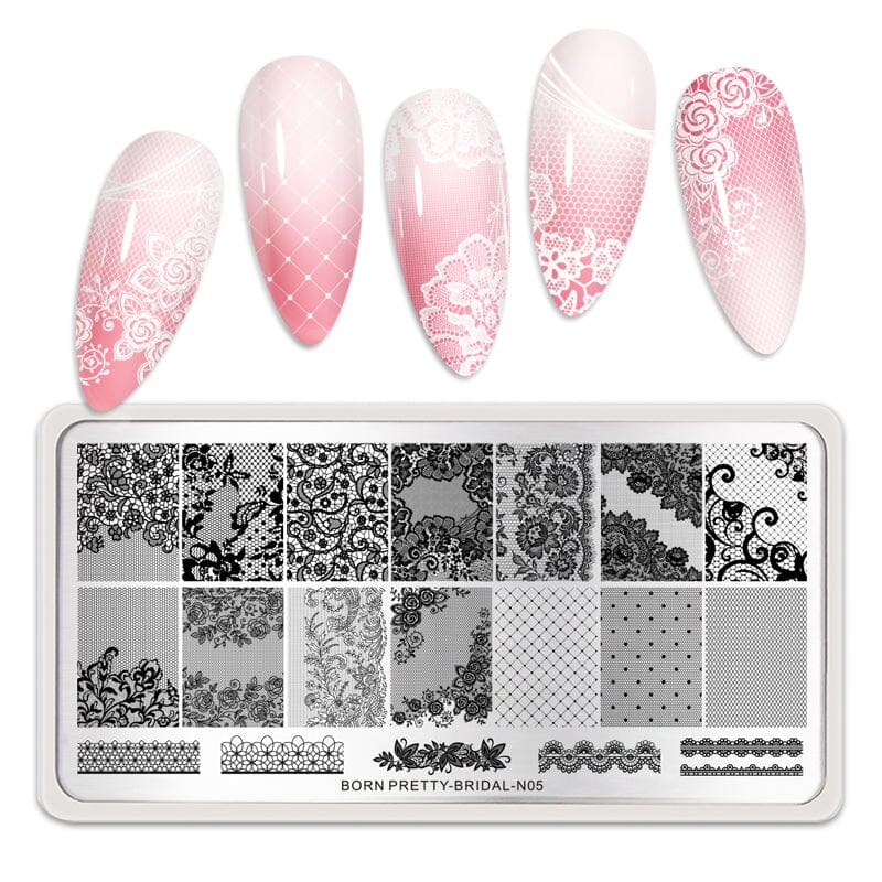 Stamping Plate BRIDAL-N05 Nail Stamping BORN PRETTY 