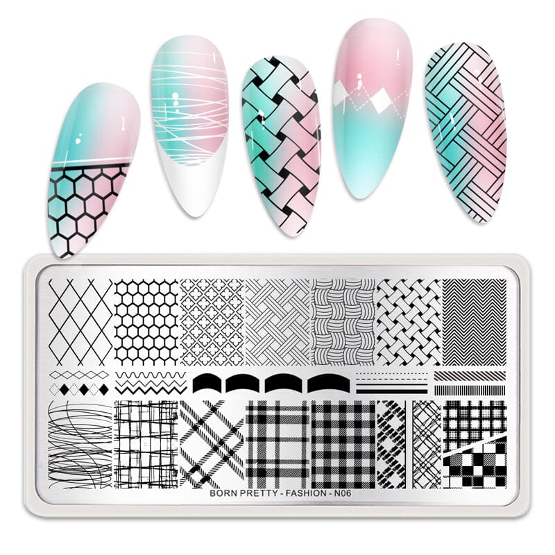 Stamping Plate FASHION-N06 Nail Stamping BORN PRETTY 
