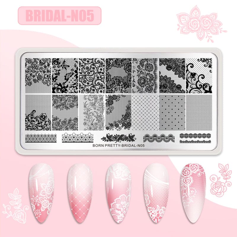 Stamping Plate BRIDAL-N05 Nail Stamping BORN PRETTY 