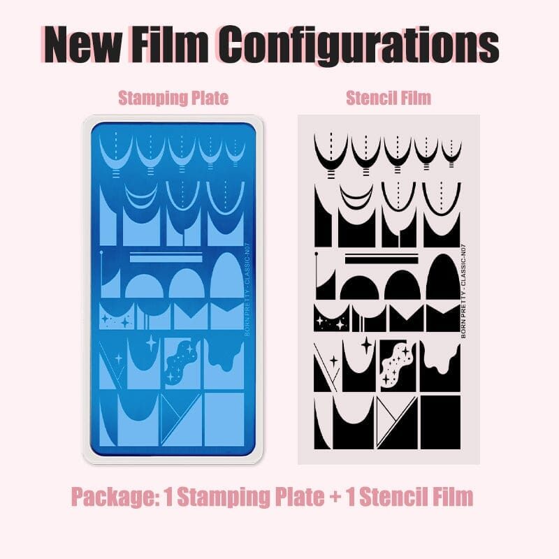 Nail Stamping Plate FASHION-N06 Stamping Nail BORN PRETTY 