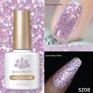 Glitter Reflective Gel Polish Dream Star SZ06-SZ11 10ml Gel Nail Polish BORN PRETTY SZ08 