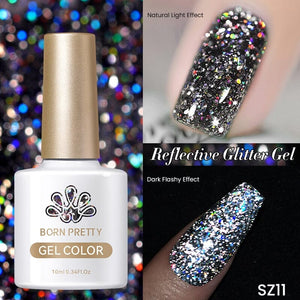 Glitter Reflective Gel Polish SZ11 Dream Star 10ml Gel Nail Polish BORN PRETTY 