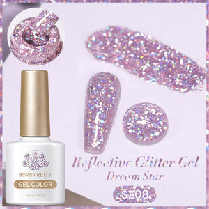 Glitter Reflective Gel Polish SZ08 Dream Star 10ml Gel Nail Polish BORN PRETTY 