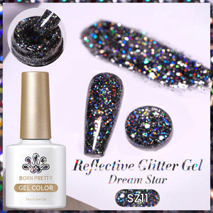 Glitter Reflective Gel Polish SZ11 Dream Star 10ml Gel Nail Polish BORN PRETTY 
