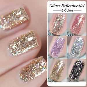 Glitter Reflective Gel Polish SZ08 Dream Star 10ml Gel Nail Polish BORN PRETTY 