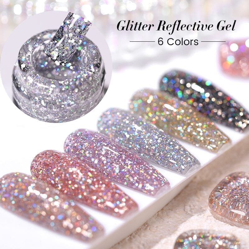 Glitter Reflective Gel Polish SZ08 Dream Star 10ml Gel Nail Polish BORN PRETTY 