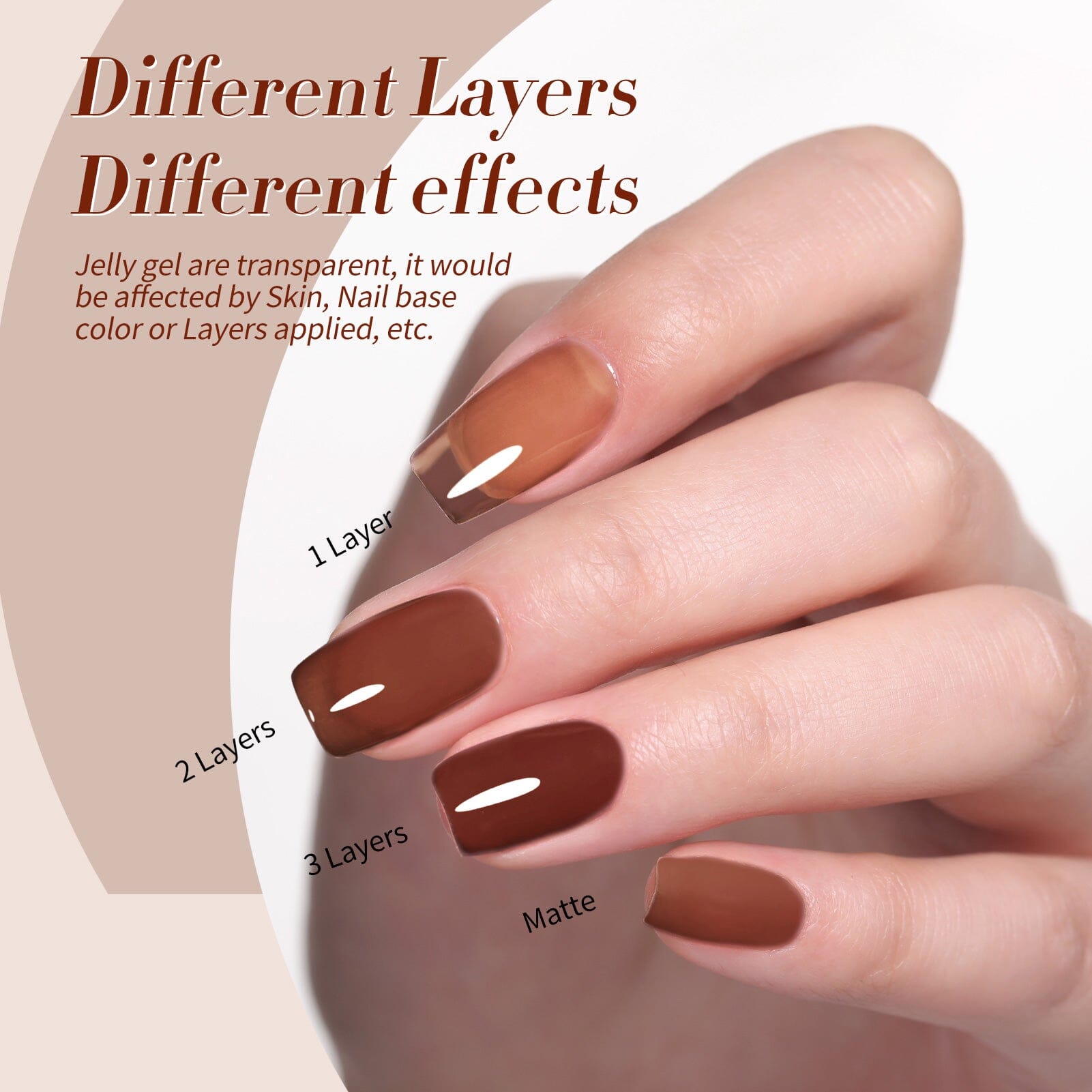 6 Colors Jelly Gel Polish Set Cozy Hearth Milky 7ml Gel Nail Polish BORN PRETTY 