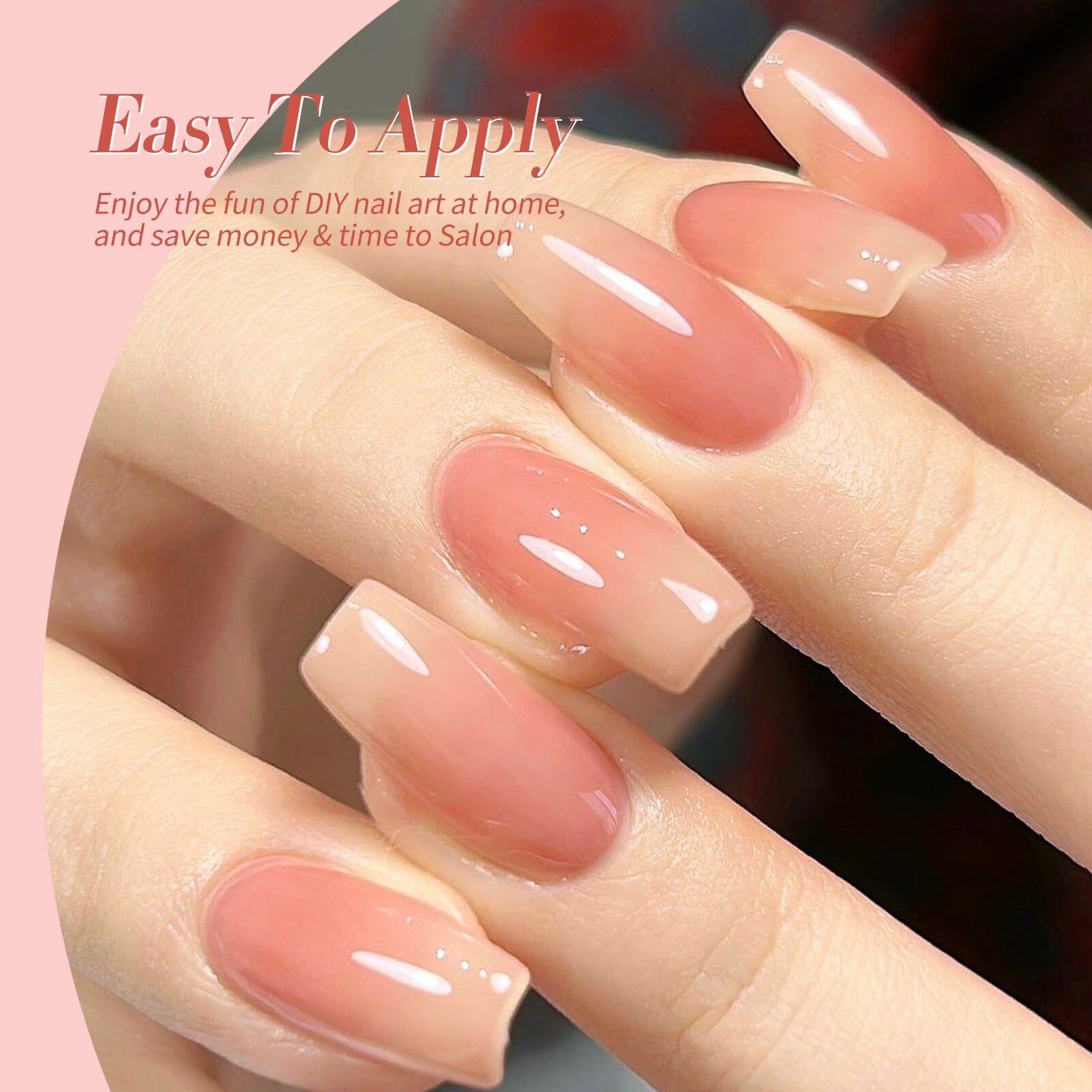 4 Colors Floral Hush Milky Jelly Gel 7ml Gel Nail Polish BORN PRETTY 