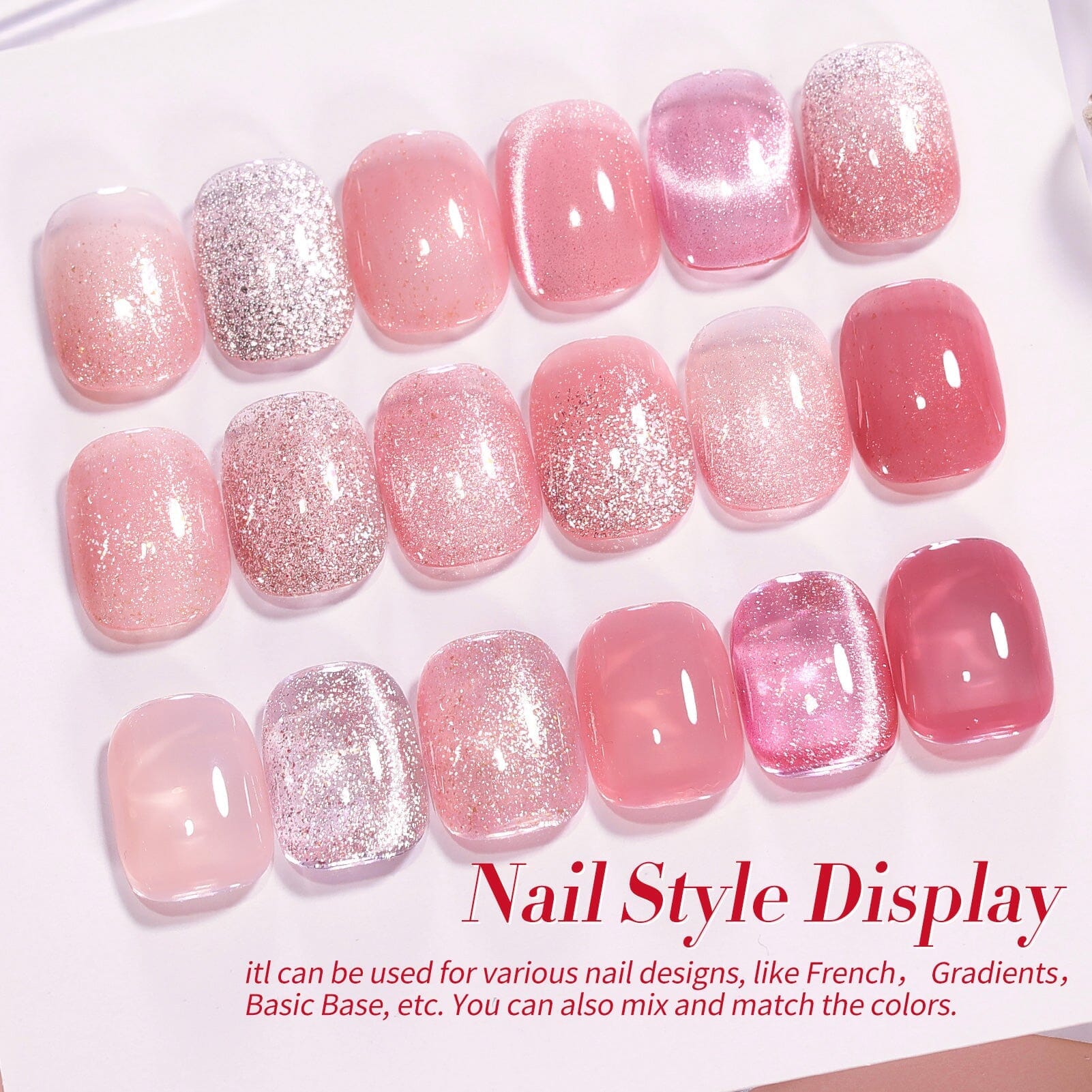 6 Colors Gel Polish Fantasy Rose Mixed Set 7ml Gel Nail Polish BORN PRETTY 