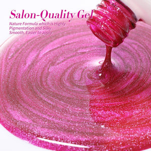 6 Colors Jelly Magnetic Gel Polish Set Peach Bloom 7ml Gel Nail Polish BORN PRETTY 