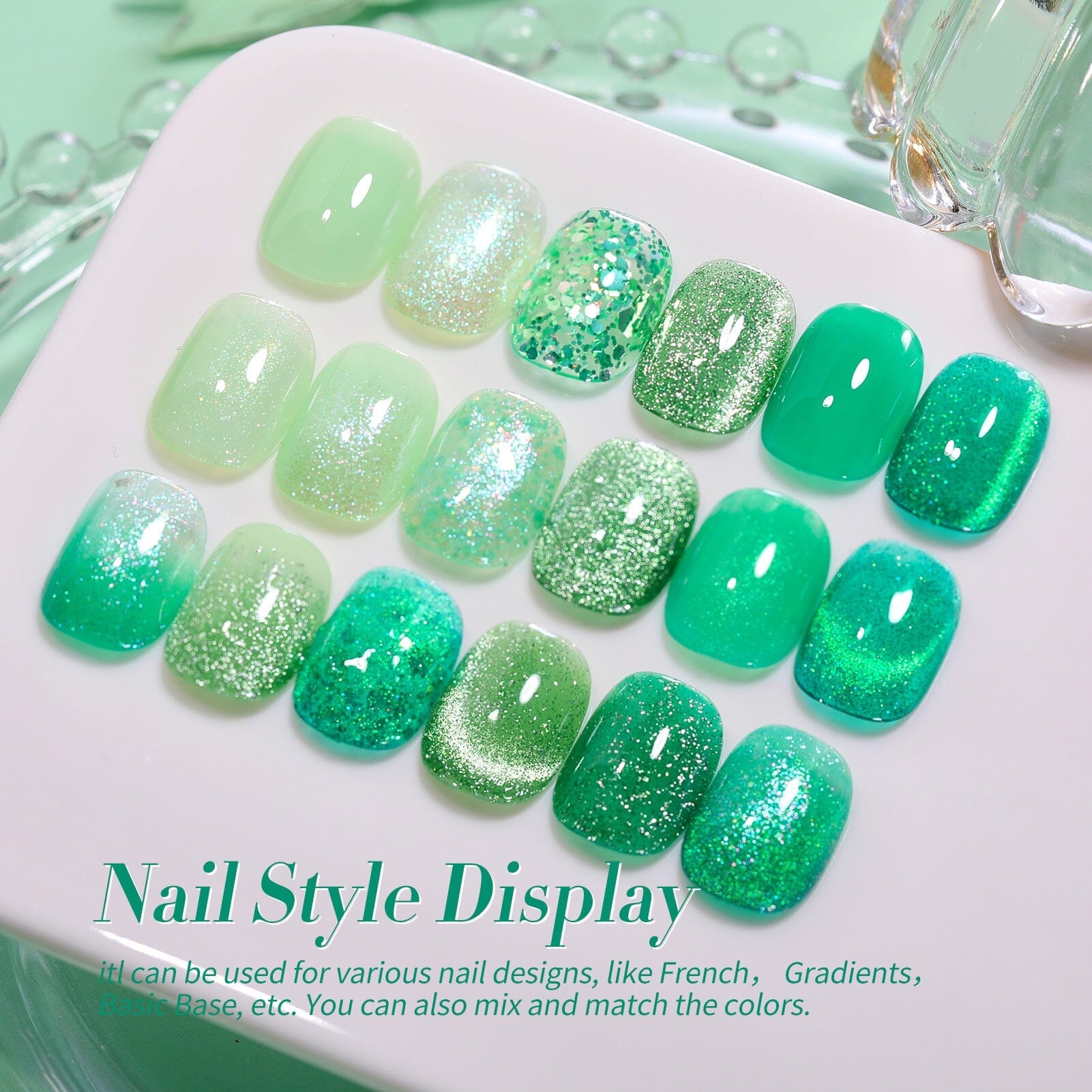 6 Colors Jelly Magnetic Gel Polish Set Fireflies Forest 7ml Gel Nail Polish BORN PRETTY 