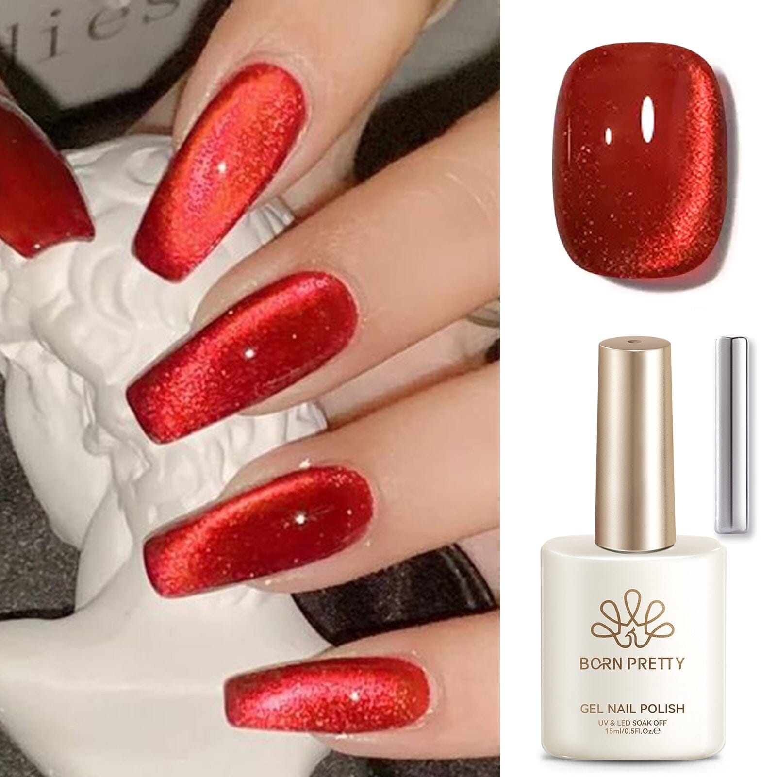 [US ONLY] Red Cat Magnetic Gel Polish 15ml – BORN PRETTY