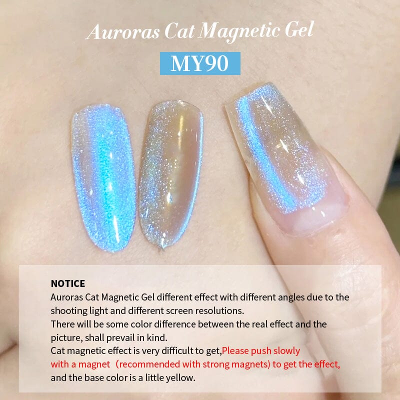 Auroras Cat Magnetic Gel Polish MY90 Angel Tears 10ml Gel Nail Polish BORN PRETTY 