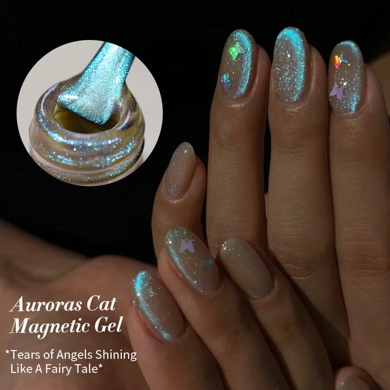 Auroras Cat Magnetic Gel Polish MY93 Angel Tears 10ml Gel Nail Polish BORN PRETTY 