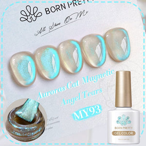 Auroras Cat Magnetic Gel Polish MY93 Angel Tears 10ml Gel Nail Polish BORN PRETTY 