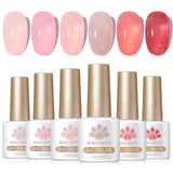 6 Colors Jelly Gel Polish Set 7ml