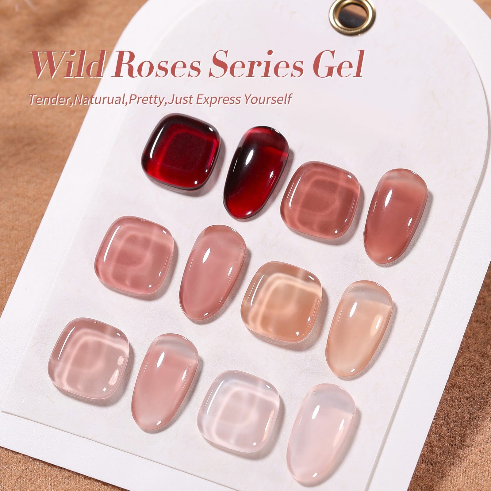 6 Colors Wild Roses Jelly Gel Polish Set 7ml Gel Nail Polish BORN PRETTY 