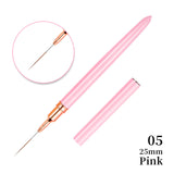 Pink Black Nail Art Liner Brush
