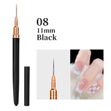 Pink Black Nail Art Liner Brush