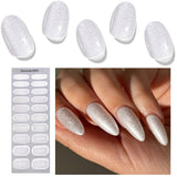 20 Tips Semi-Cured Gel Nail Strips N041-N060 Nail Sticker Harunouta N050 