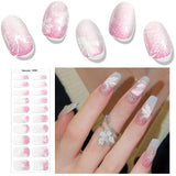20 Tips Semi-Cured Gel Nail Strips N041-N060 Nail Sticker Harunouta N056 