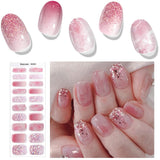 20 Tips Semi-Cured Gel Nail Strips N041-N060 Nail Sticker Harunouta N059 