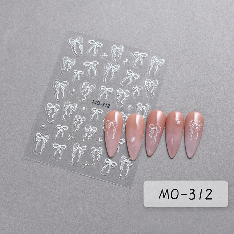 Bowknot 3D Nail Sticker MO-312