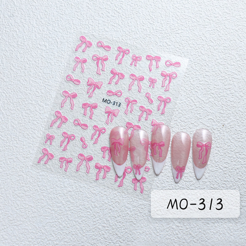 Bowknot 3D Nail Sticker MO-313