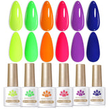 6 Bottles Color Gel Polish Set 7ml