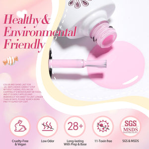 6 Colors Gel Polish Set Candy Paradise 7ml Gel Nail Polish BORN PRETTY 