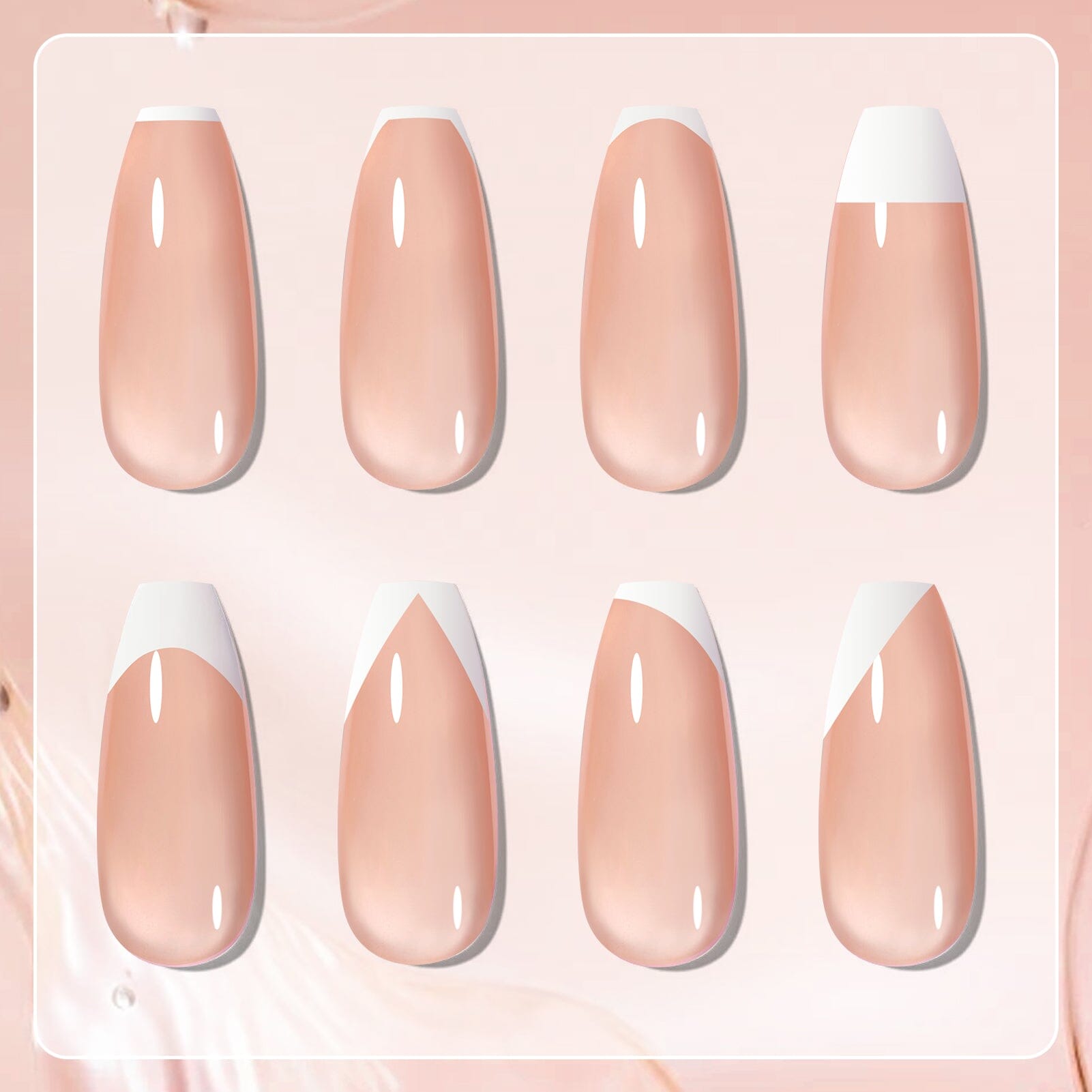 3pcs French Nails Set #04 Gel Nail Polish BORN PRETTY 